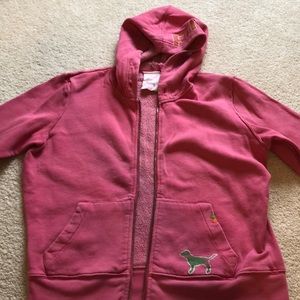 Size L PINK hoodie 3/4 sleeve.  See pics